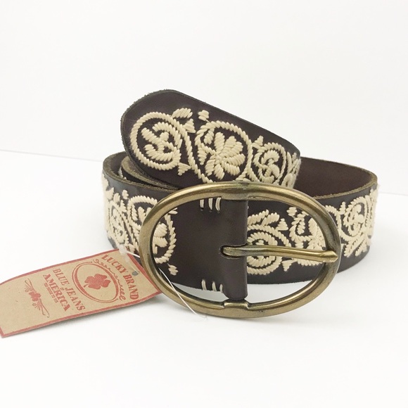 lucky brand embroidered belt